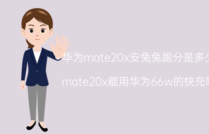 华为mate20x安兔兔跑分是多少 mate20x能用华为66w的快充吗？